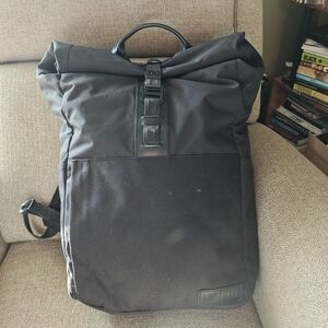 Loctote Onyx Backpack – Black | Anti-Theft Lockable Roll-Top Travel Backpack